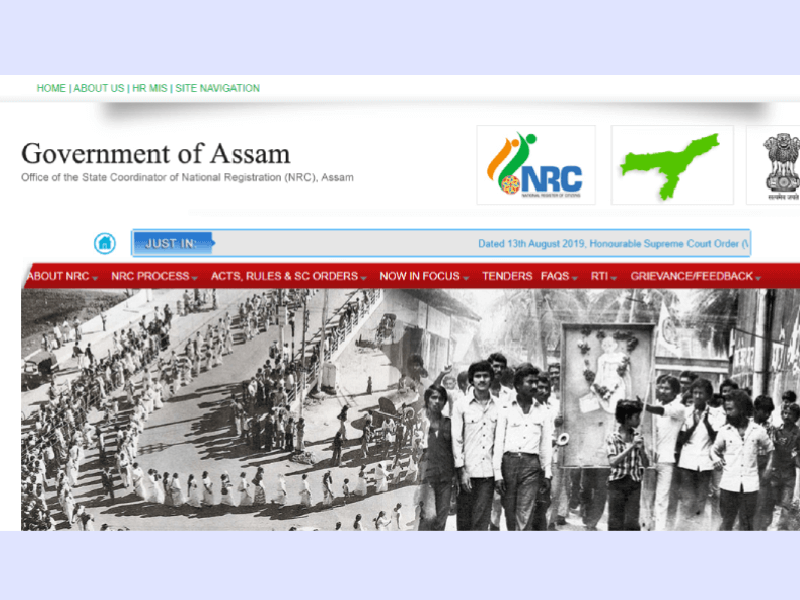 This is thumbnail image of Nrc, Assam Website